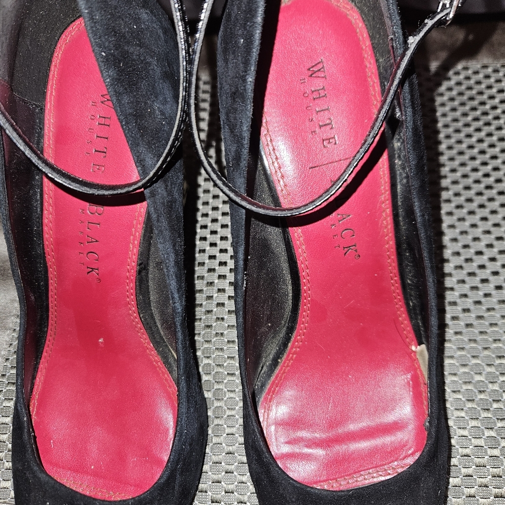 Ankle Strap Cheetah Wedges WHBM - Picture 6 of 7